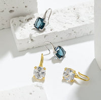 Sterling Silver London Blue Hook Earrings