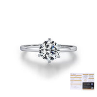 Moissanite Solitaire Engagement Ring - 1 Carat