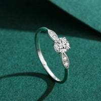 Sterling Silver Round Classic Ring