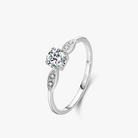 Sterling Silver Round Classic Ring