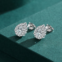 Sterling Silver Pear Stud Earrings