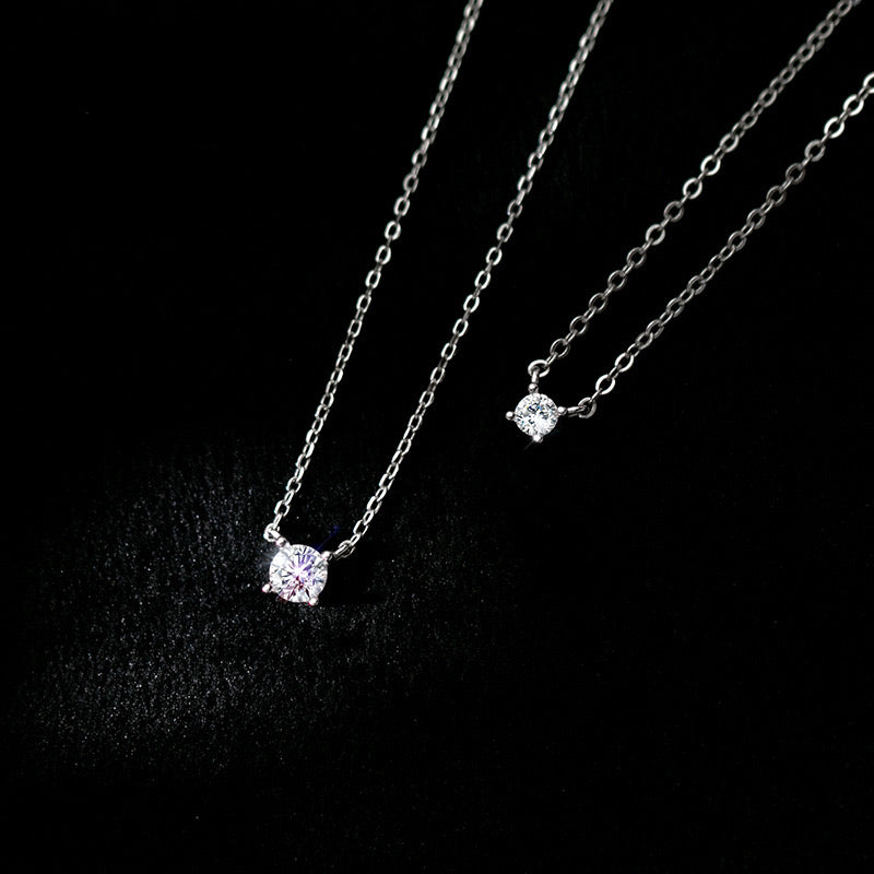 925 Sterling Silver Cubic Zirconia Pendant Necklace