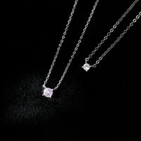 925 Sterling Silver Cubic Zirconia Pendant Necklace