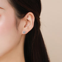 Sterling Silver Cubic Zirconia Stud Earrings