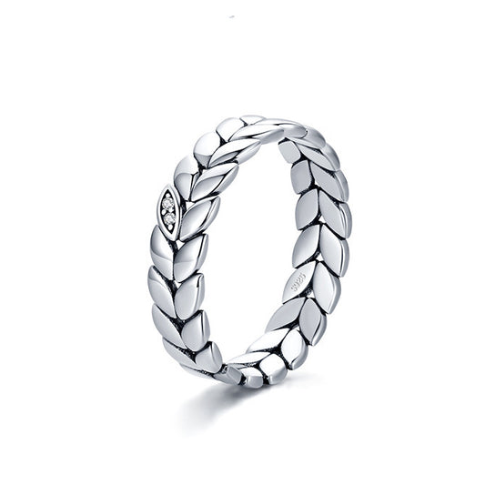 Sterling Silver Wheat Ring