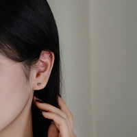 Sterling Silver Color Stud Earrings