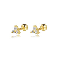 Sterling Silver Color Stud Earrings