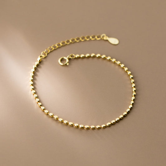 Sterling Silver Square Link Chain Bracelet