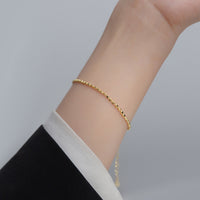 Sterling Silver Square Link Chain Bracelet