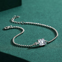 Classic Square Clear Bracelet in Solid 925 Sterling Silver
