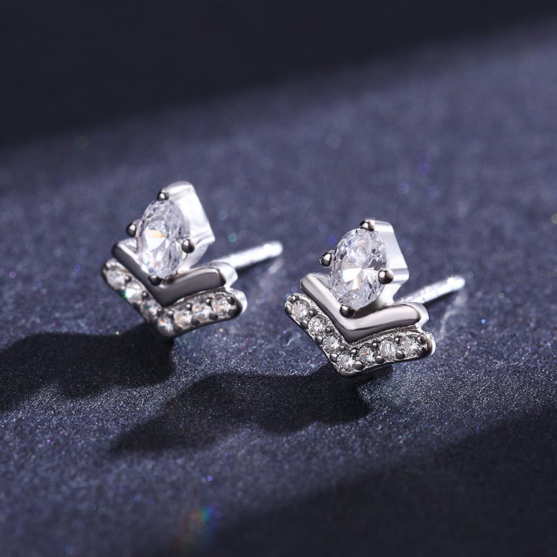 Sterling Silver Exquisite Stud Earrings