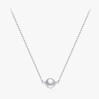 Sterling Silver Shell Pearl Necklace