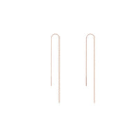 Sterling Silver Long Chain Tassel Earrings