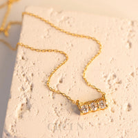 Sterling Silver Geometric Necklace