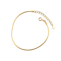 Gold Plated Sterling Silver Snake Chain Bracelet