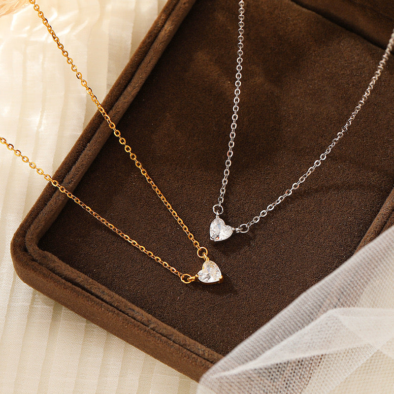 Sterling Silver Heart Pendant Necklace