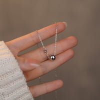 Gold Plated Sterling Silver Bead Choker Necklace