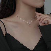 Cubic Zirconia Geometric Square Necklace