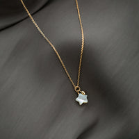 Sterling Silver Shell Star Pendant Necklace