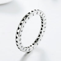 Sterling Silver Classic Heart Love Ring