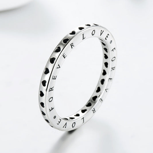 Sterling Silver Classic Heart Love Ring