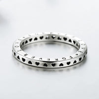 Sterling Silver Classic Heart Love Ring