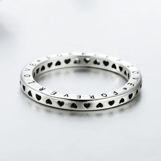 Sterling Silver Classic Heart Love Ring