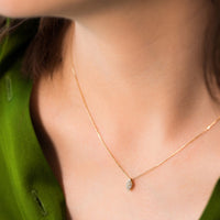 Gold Plated Sterling Silver Angel Eye Necklace