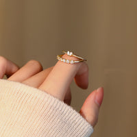 Sterling Silver Heart Open Ring Set