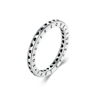 Sterling Silver Classic Heart Love Ring