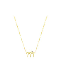 Gold Plated Sterling Silver Lucky Number 111 Pendant Necklace