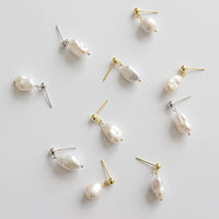 Natural Baroque Pearl Drop Earrings