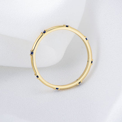 Gold Plated Sterling Silver Dainty Stacking Ring