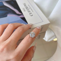 Sterling Silver 3ct Cubic Zirconia Solitaire Ring