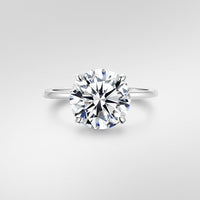 Sterling Silver 3ct Cubic Zirconia Solitaire Ring