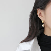 Baroque Pearl Twist Hoop Earrings