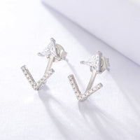 Sterling Silver Front and Back Arrow Earrings