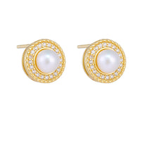 Sterling Silver Freshwater Pearl Stud Earrings