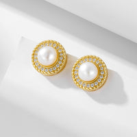 Sterling Silver Freshwater Pearl Stud Earrings
