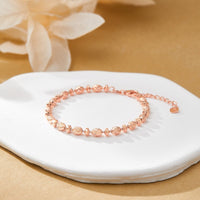 Sterling Silver Oval Rice Bead Bracelet