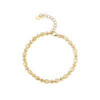 Sterling Silver Oval Rice Bead Bracelet