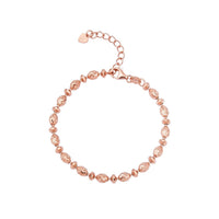 Sterling Silver Oval Rice Bead Bracelet