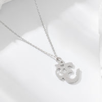 Sterling Silver OM Symbol Pendant Necklace