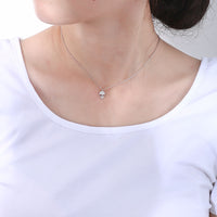 Gold Plated Sterling Silver Hollow Skull Pendant Necklace