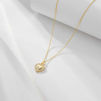 Sterling Silver High Polish Mini Heart Pendant Necklace