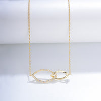 Gold Plated Sterling Silver Leaf Necklace