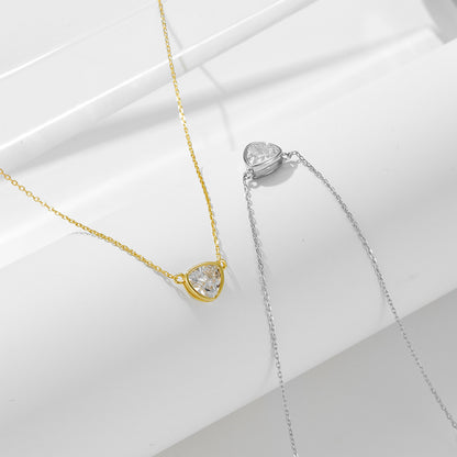 Geometric Triangle Pendant Necklace