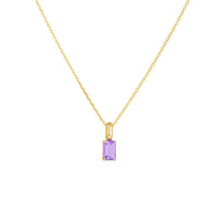 Sterling Silver Amethyst & Peridot Necklace