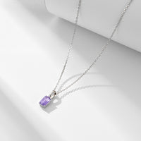 Sterling Silver Amethyst & Peridot Necklace