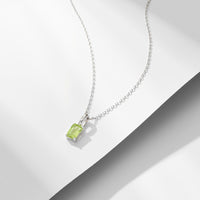Sterling Silver Amethyst & Peridot Necklace